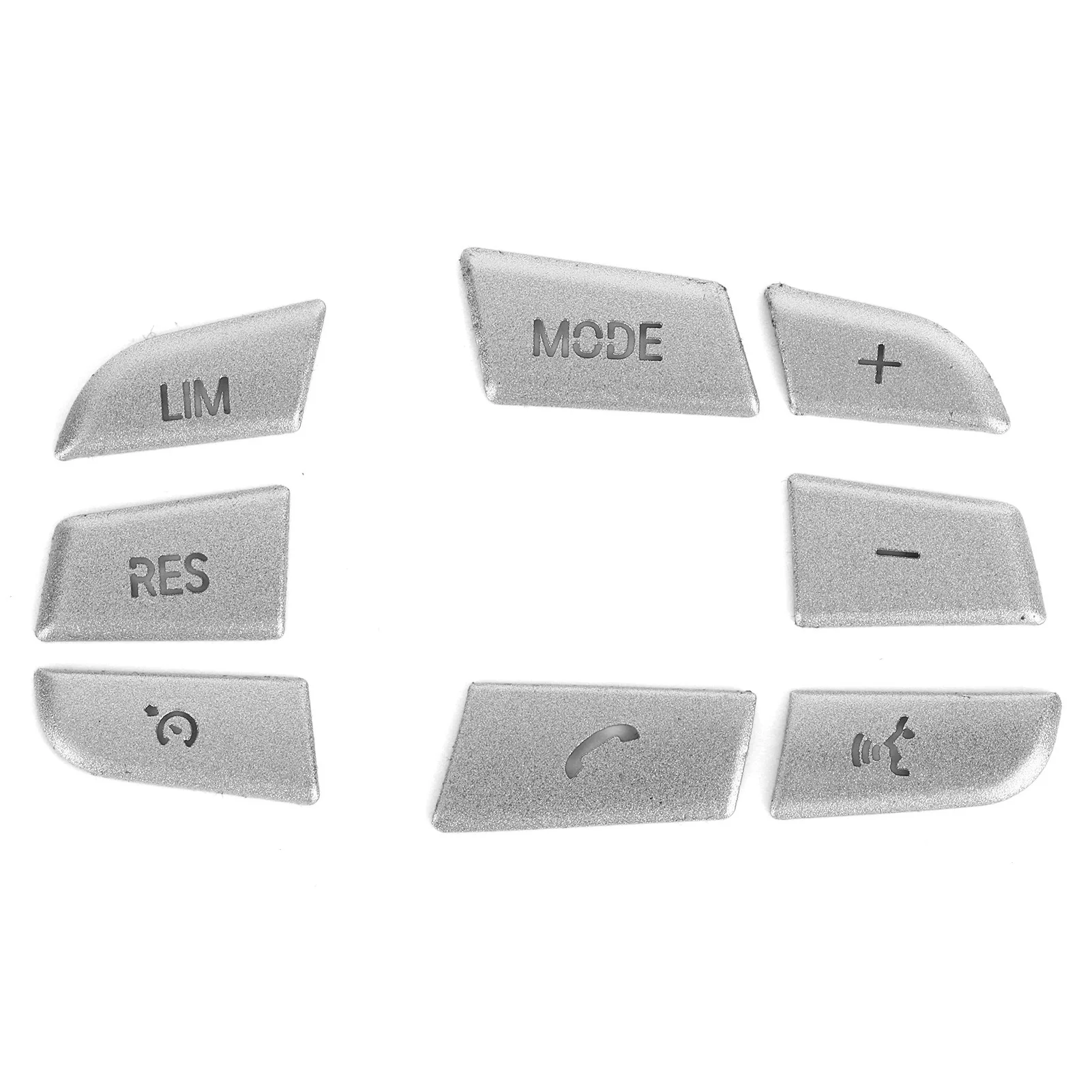 8Pcs Steering Wheel Button Cover Trim Aluminium Alloy Sticker Fit For BMW 1/2/3/4/5/7 Series X1 X3 X5 F10 F20