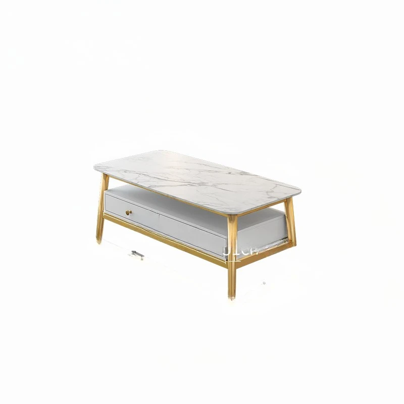 

Living room marble coffee table creative small apartment TV cabinet combination ins hotel, TV cabinet with drawer