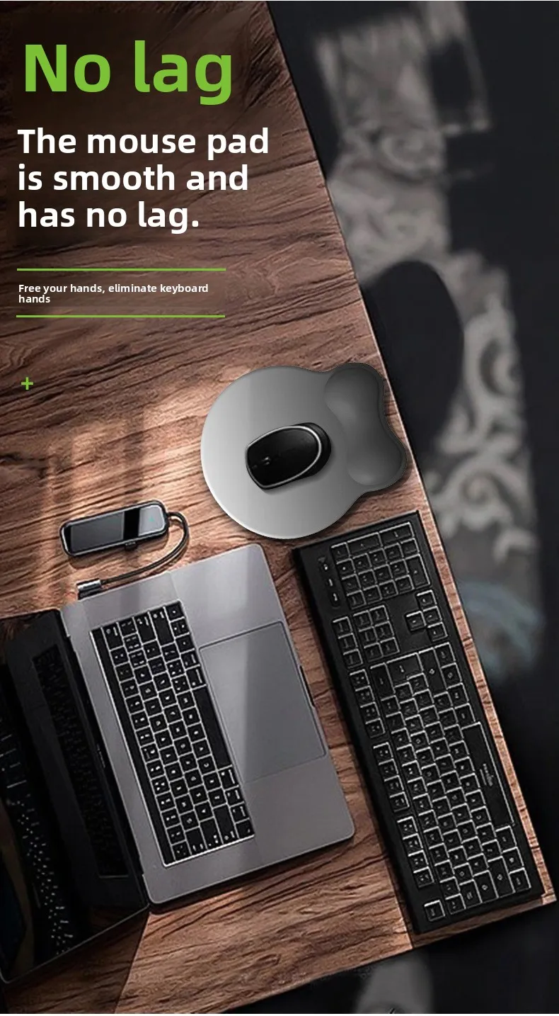Ergonomische Handgelenkauflage Mauspad Anti-Ermüdungs-Schreibtischunterlage für Büro und Gaming in 9 Farboptionen – Detail 7