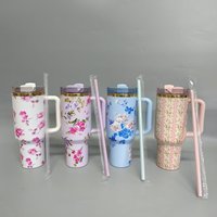 2025 Ice King Cup 40oz 5d Color Insulated Cup Coffee Cup With Cold Insulation 304 Stainless Steel Straw For Automobiles Gift