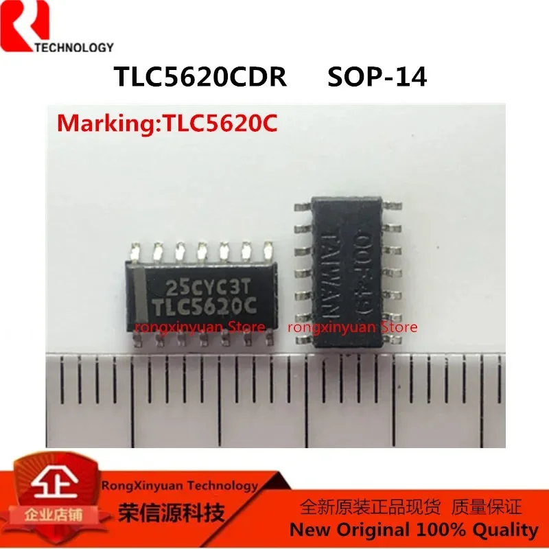 

5 pcs/lot TLC5620CDR TLC5620C SOP-14 TLC5620CD TLC5620 QUADRUPLE 8-BIT DIGITAL-TO-ANALOG CONVERTERS Original New 100% quality