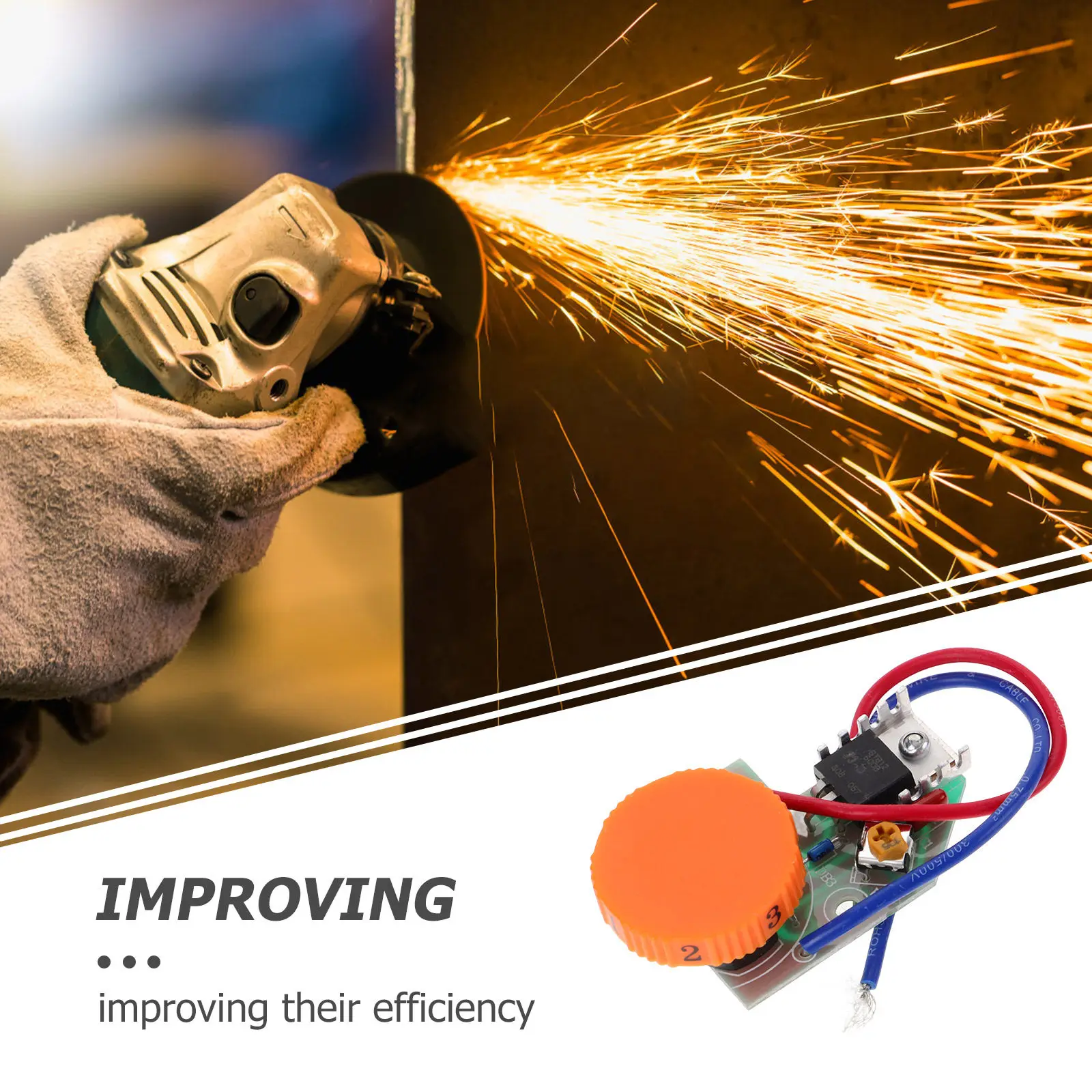 Angle Speed Controller Polishing Machine Durable Power Tool Controller Enhance Efficiency Woodworking Metal Processing - view 5