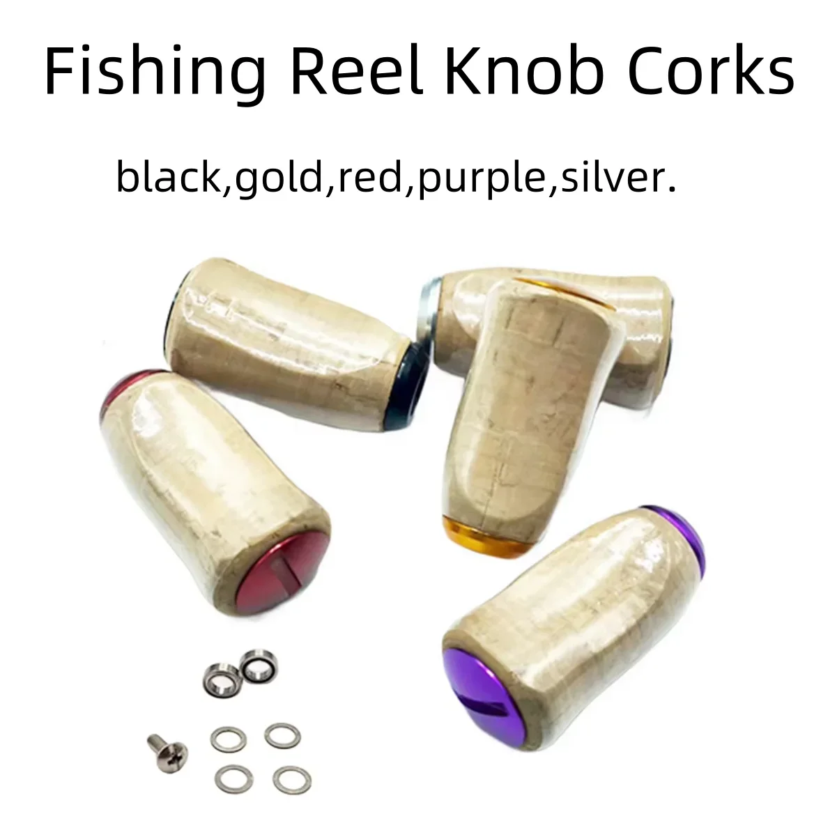 

3A Cork Reel Knobs For Modified -Daiwa -Shimano Reels - 6g Solid Wooden Grips For Baitcasting -Spinning & Drum Reels