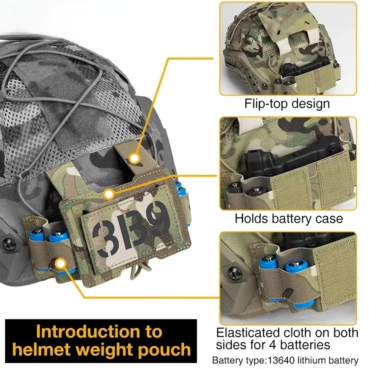Airsoft Helmet Set with Tactical Headset Night Vision Thermal Imaging Model Helmet Cover Signal Light Hunting Shooting Equipment - Image 5