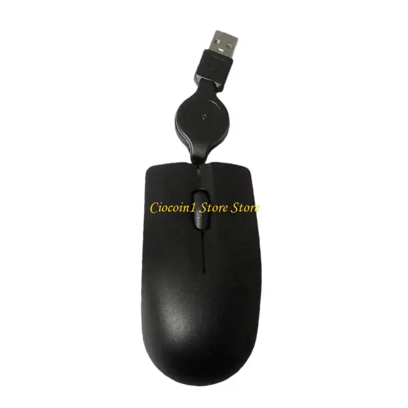 

A3PC High Precisions 1000DPI Quiet Corded Mouse Ergonomic Retractable USB Cable