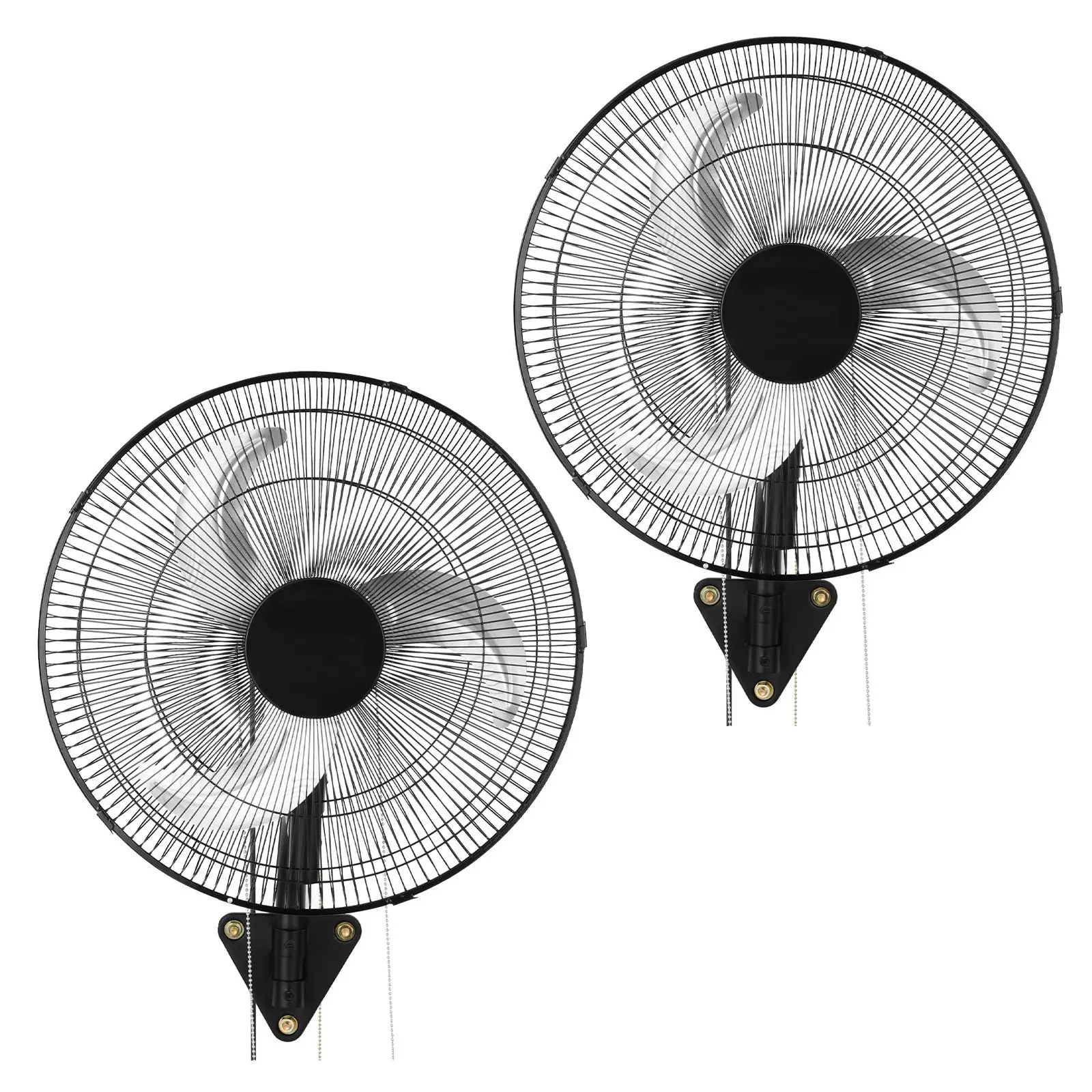 Wall Mount Fan, 18 in Hanging Oscillating, 3-Speed, Long Airflow Distance, Adjustable Rotation Angle, Mechanical Powerful for