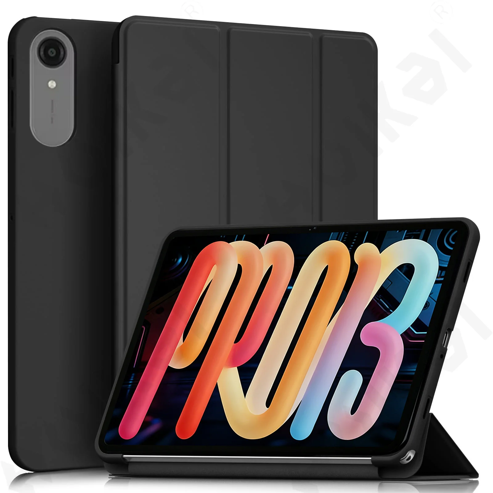 

Case For Lenovo For idea Tab Pro 13 2026 Tablet Slim Stand Hard Back Shell Smart Cover with Auto Wake/Sleep (Black Grreen)