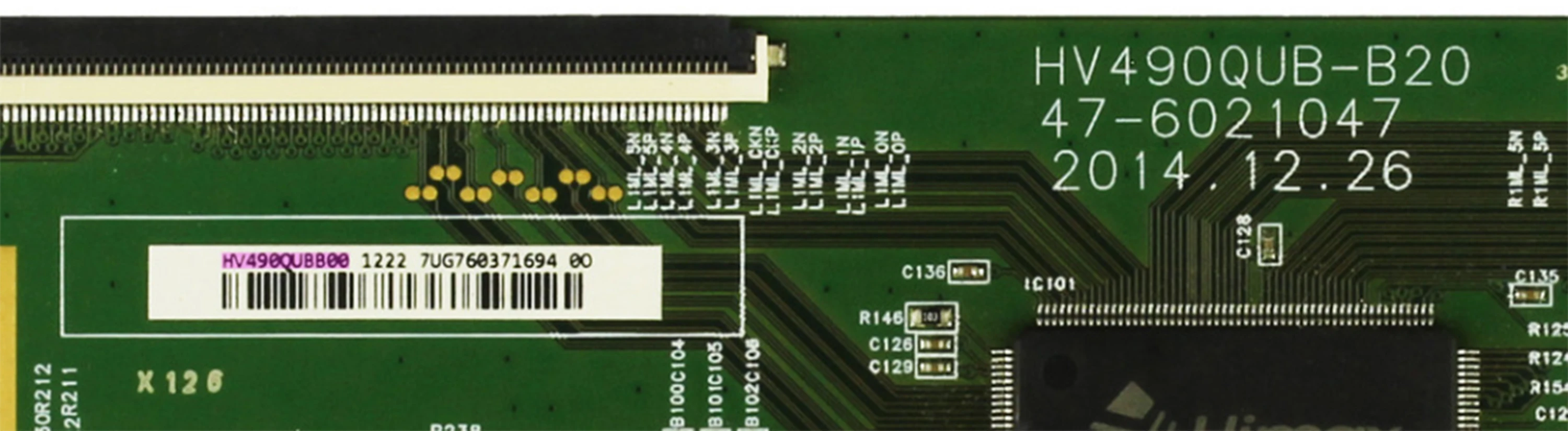 Placa lógica 49GSR4100KM 49GSR4100 t-con, para HV490QUBB00 HV490QUB-B20 47-6021047