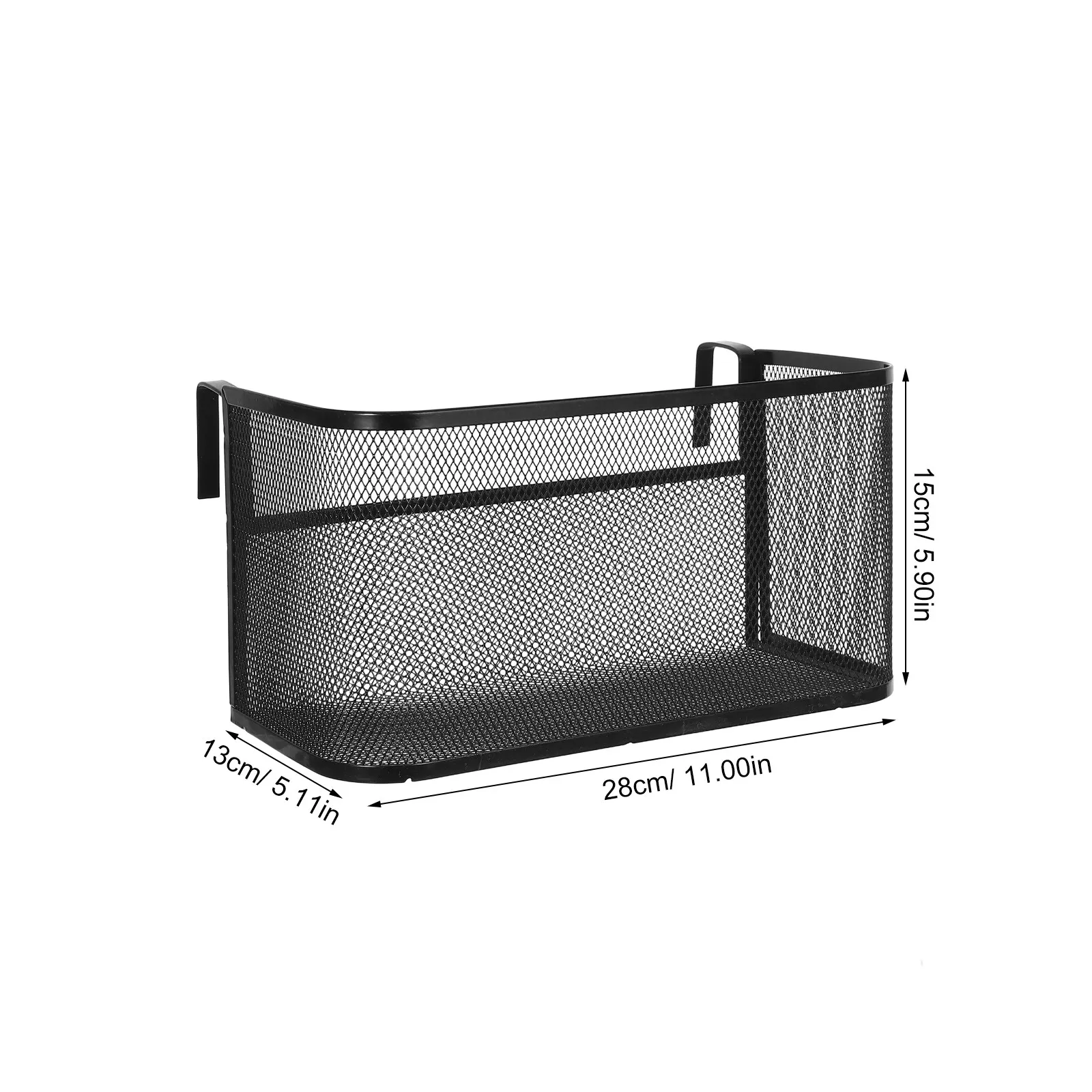 Hanging Bedside Storage Basket Metal Dorm Bed Shelf Organizer for Bunk Beds Bed Caddy Remote Phone Glasses Book Holder Wire view 5