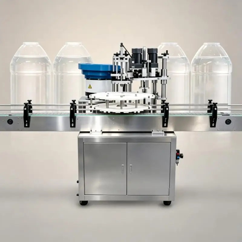 Jam Jar Spray Pump Automatic Metal Lid 9-425 Desktop Bottle Cap Sealing Pressing and Capping Assembly Machine