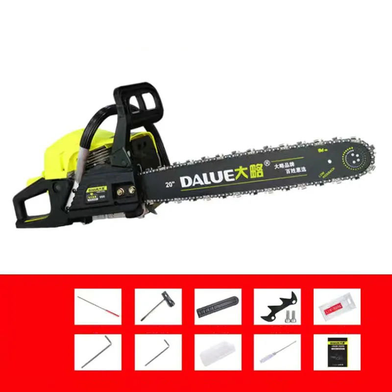 54.66CC chainsaw logging saw high-power portable chain saw 20 inches chain saw gasoline saw logging multi-function