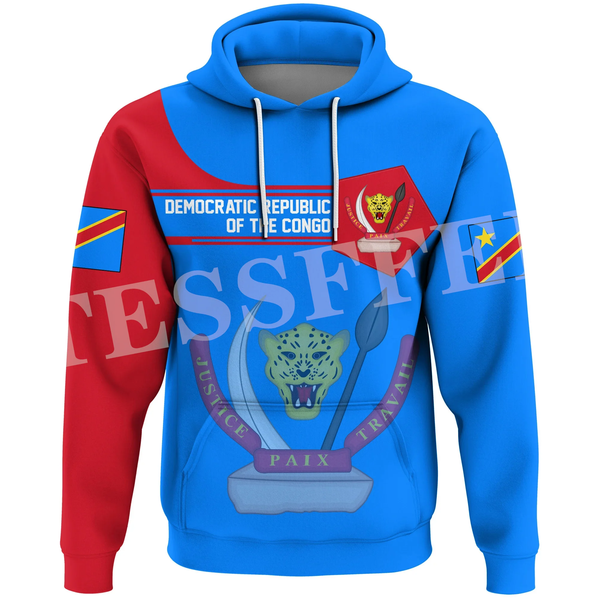 

NewFashion Africa Country Congo Leopard Flag Tribel Tattoo Retro Tracksuit Harajuku 3DPrint Unisex Casual Funny Jacket Hoodies 7