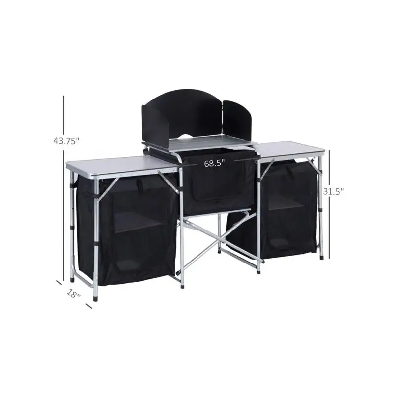 Mesa de comedor portátil para acampar