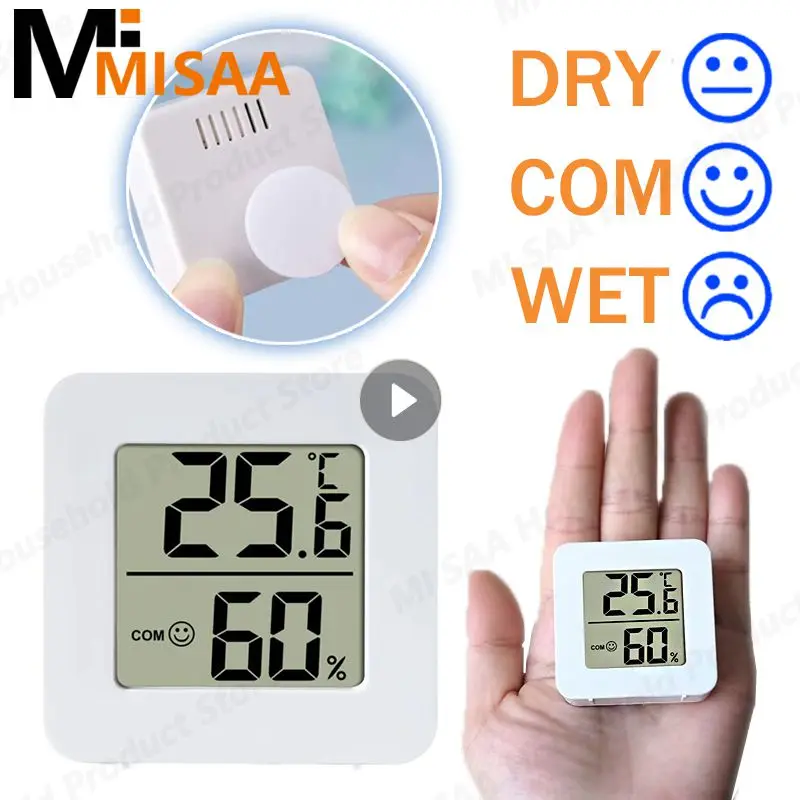 Mini LCD Digital Thermometer Hygrometer Household Electronic Wet Thermometer Indoor Home Room Temperature Humidity Gauge Sensor