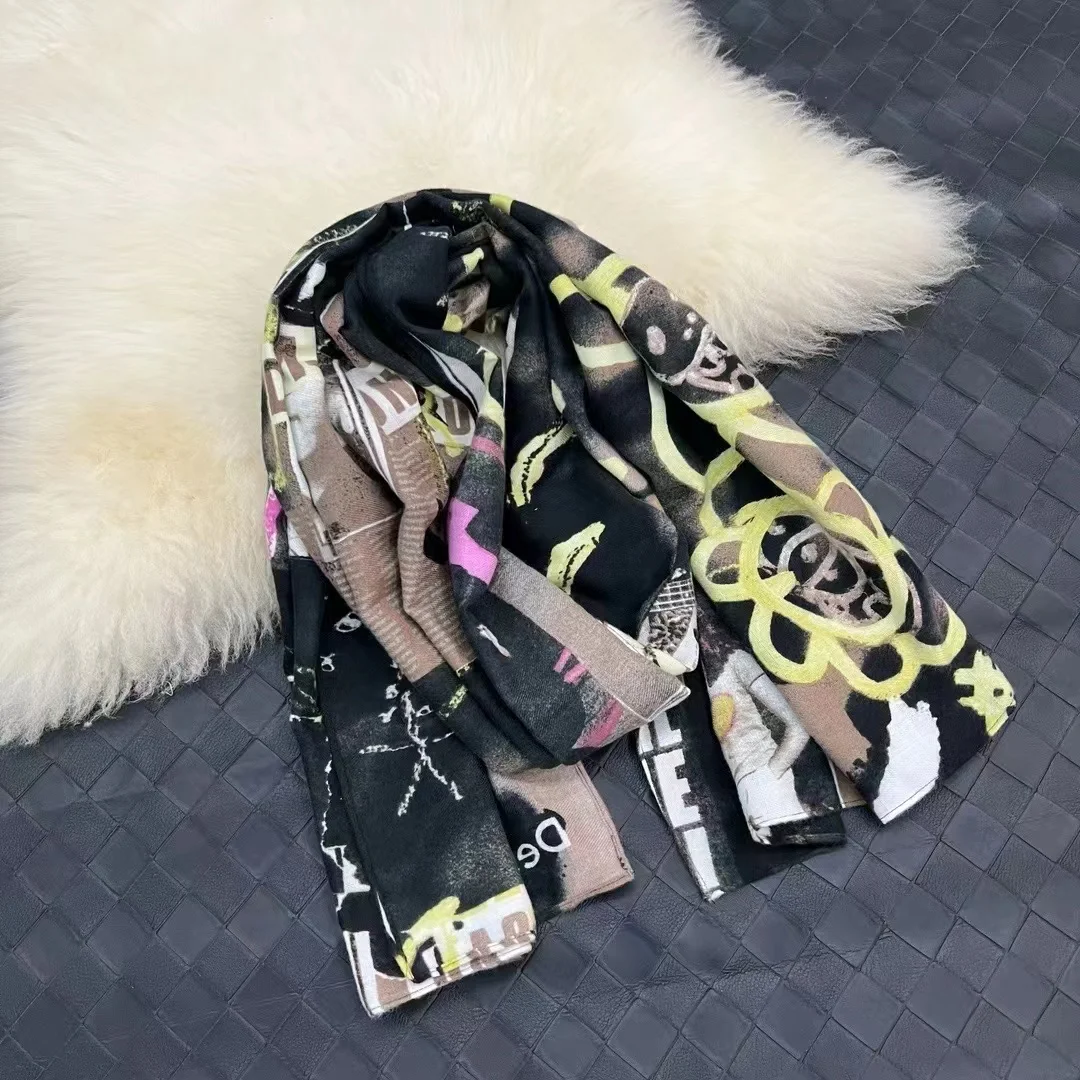Spain original single foreign trade trend fashion narrow edge holiday?? Casual warm scarf