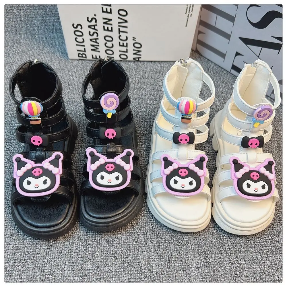 

Girly Heart Kawaii Sanrio Anime Summer Sandals Soft Soles Shoes Cute Cartoon Princess Casual Slippers Comfortable Kids Gifts