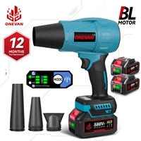 ONEVAN 3500W Brushless Electric Turbo Blower Jet Fan 300000RPM Leaf Blower Dust Blowing Power Tool For Makita 18V Battery Pin