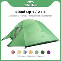 Naturehike Cloud Up 1 2 3 Ultralight Tent Professional Hiking Tent Outdoor Backpacking 20D Silicone Tent With Mat Waterproof