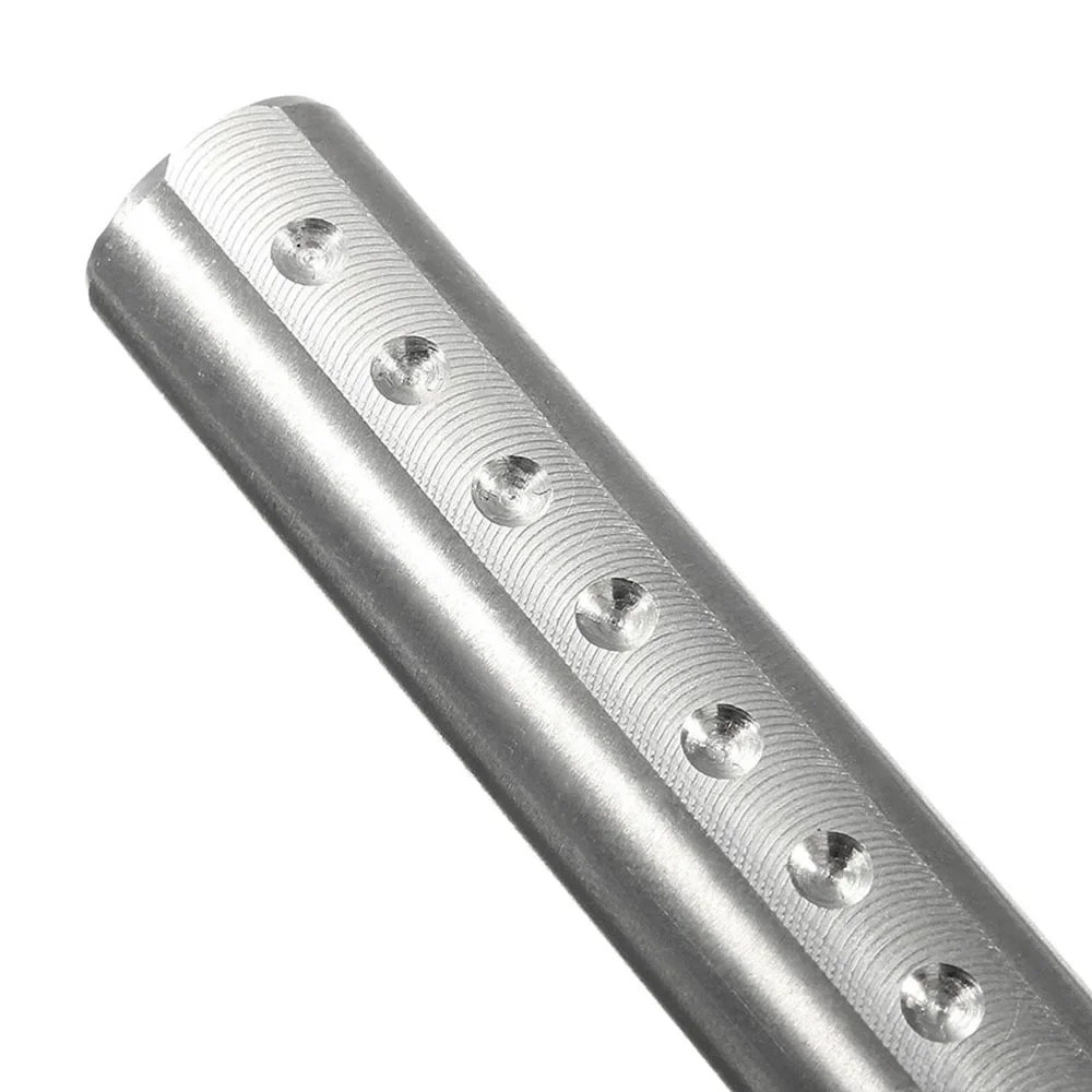 Universal Car Shift Knob Mod Aluminum Single Bend Adjustable Height Gear Shifter Lever Extender with Adapters