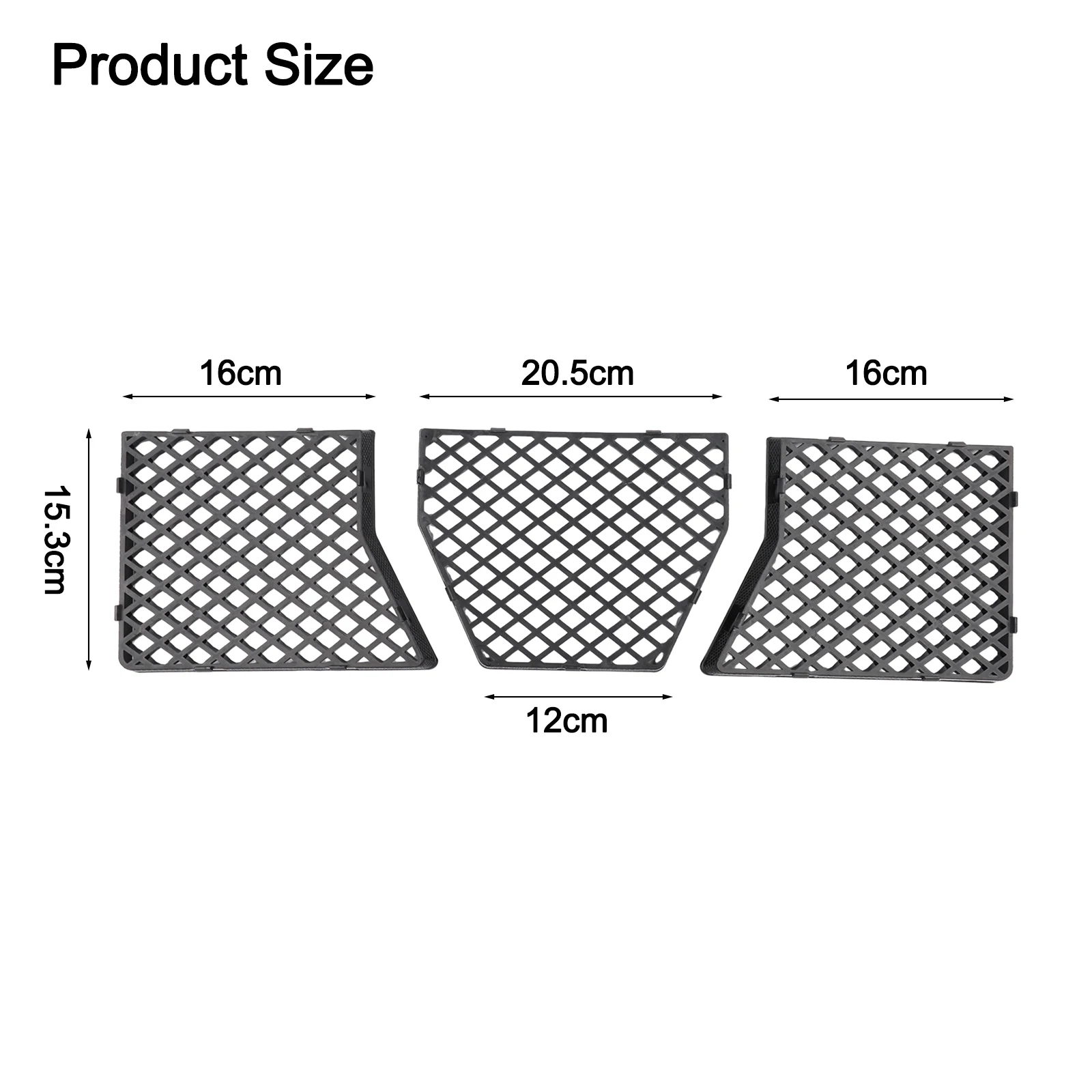 Mesh Guard Set for Front Bumper Lower Grille 5 Pack Compatible with For BMW G87 M2 2023 to 2025 for Enhanced Front End Airflow