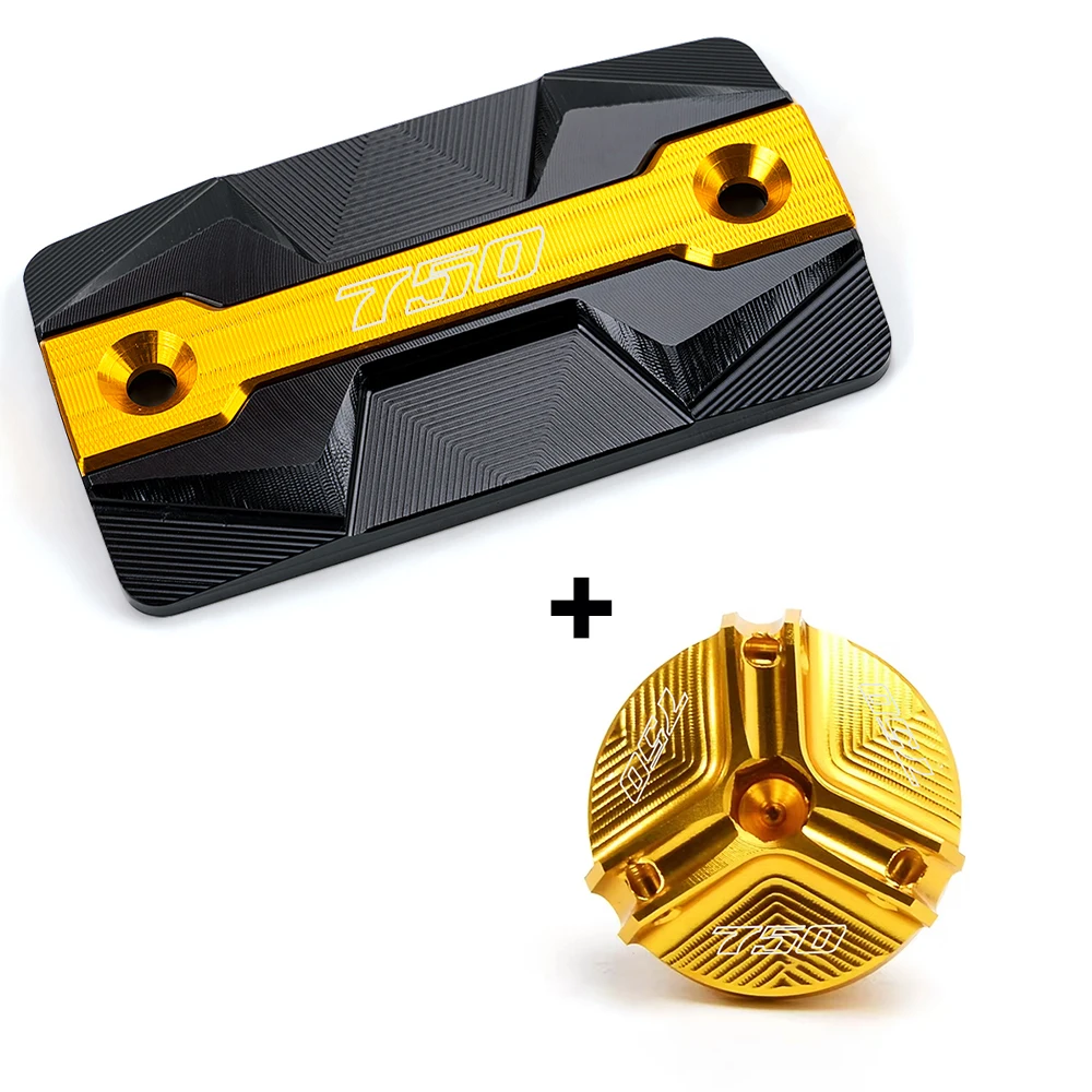 Fit For Suzuki GSX-S750 GSXS750 GSX-S 750 Motorcycle Accessories CNC Front Brake Oil Fluid Reservoir Cover Engine Oil Filler Cap