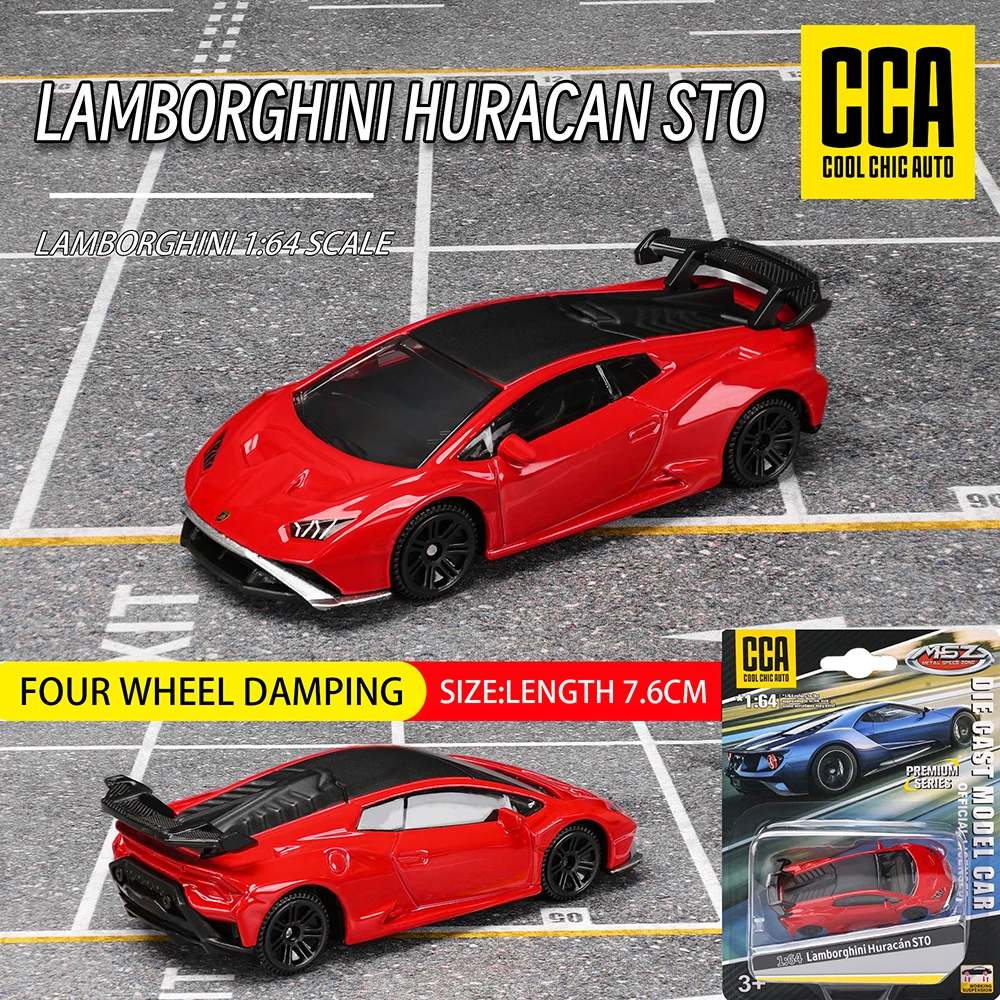 CCA msz 1:64 models of Lamborghini Exquisite hanging classic static car model alloy die-casting car model collection gift toy