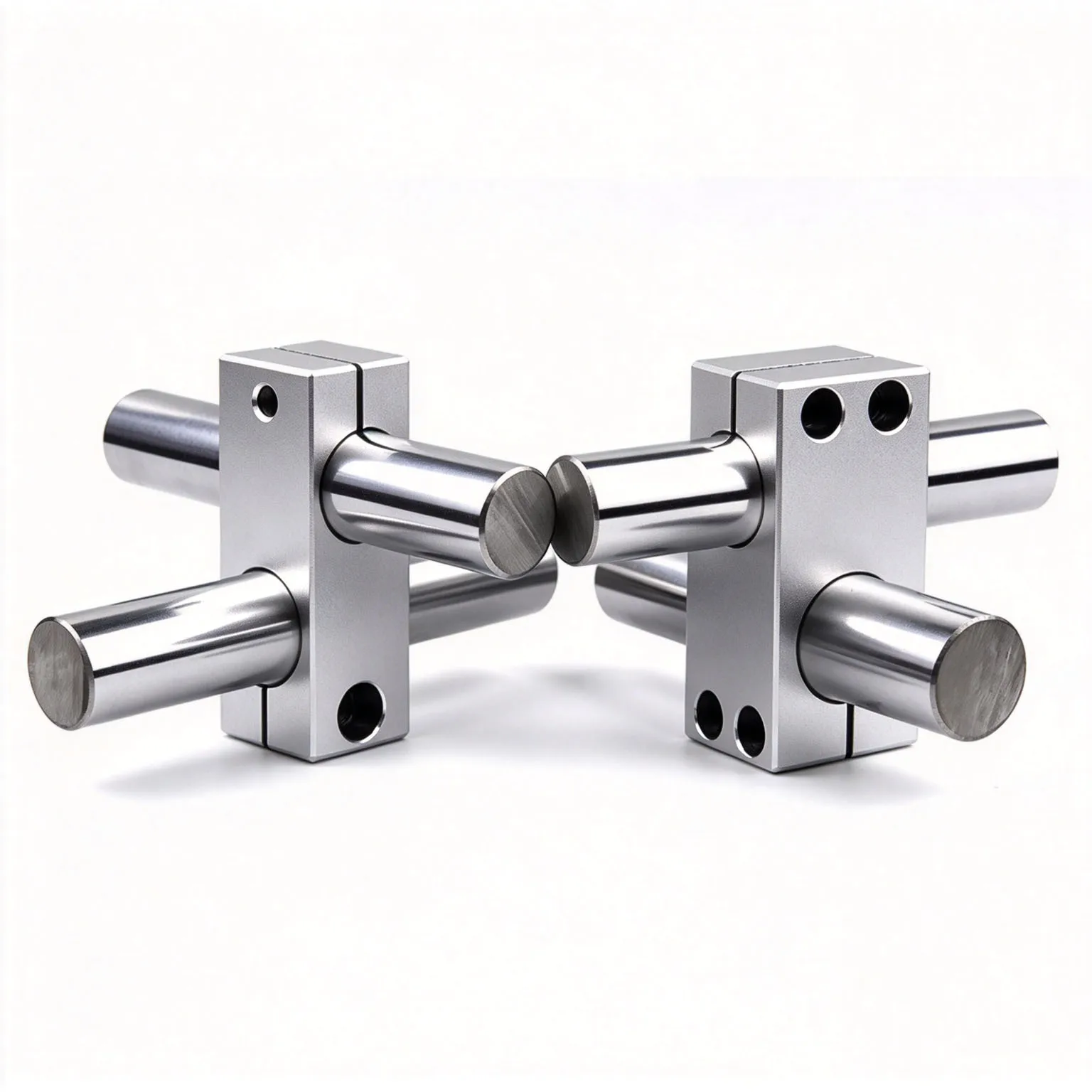 Aluminum Cross Connector Clamp for 5-50mm Smooth Tube Frame Joint Single/Double Screw Fast Assembly