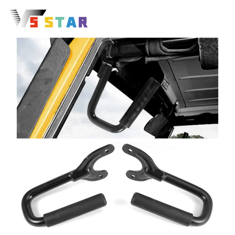 

High Quality Durable Aluminum Alloy Front Grab Handles For 1997-2006 Jeep Wrangler TJ & Unlimited Black DH-1039