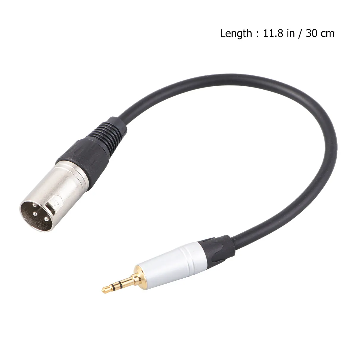 0.3m Stereo Audio Cable 3.5mm Male to Xlr Male Plug Professional Audio Splitter for Microphone Camera Pc Karaoke Amplifier