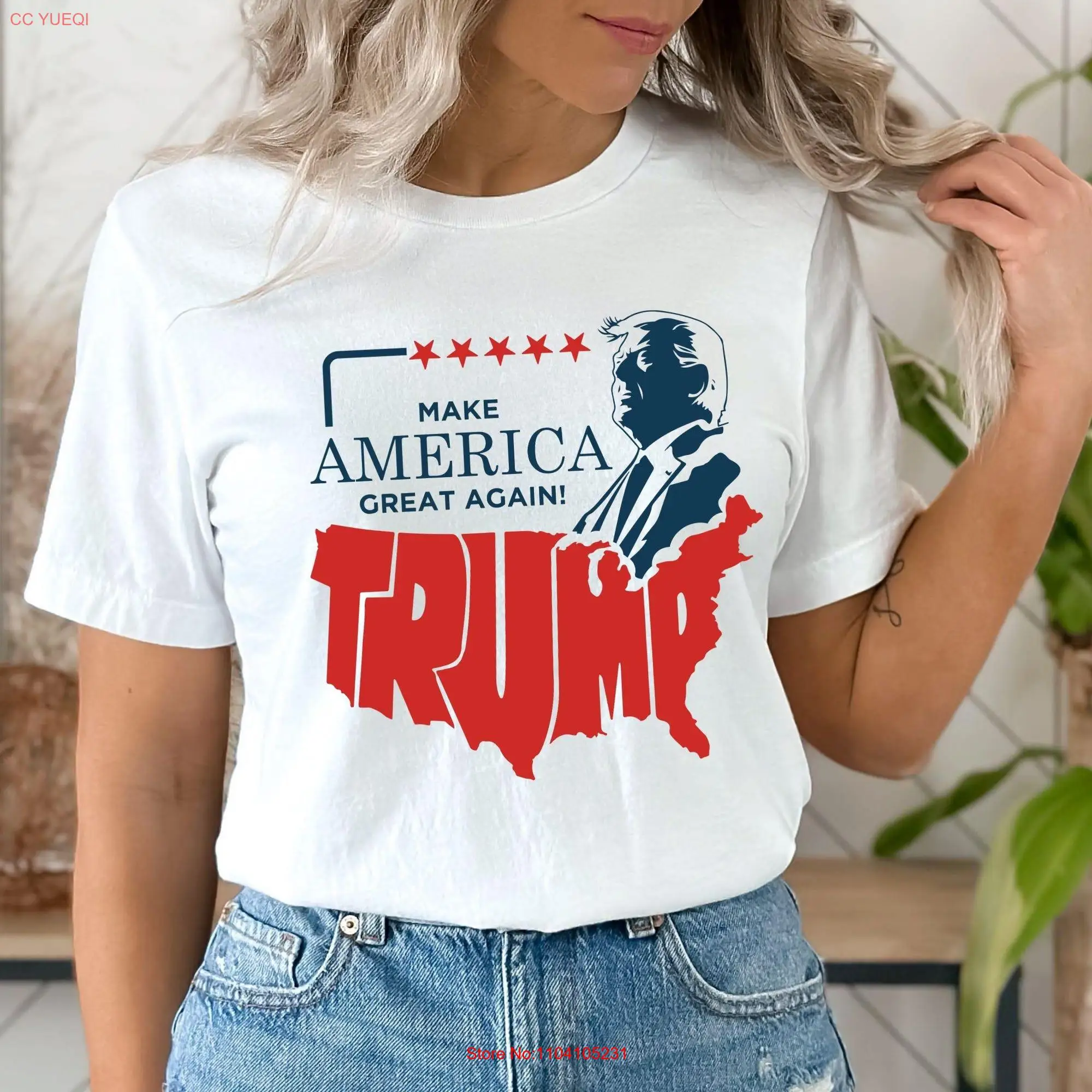 Make America Great Again Trump T Shirt Donald 2024 Republican s ShoT Election long or short sleeves