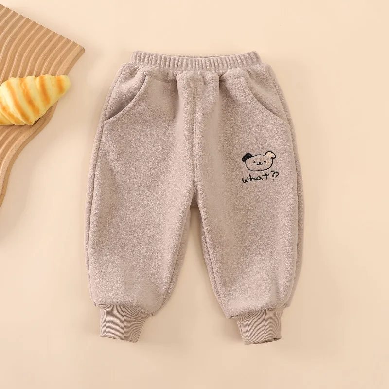 

New Autumn Winter Baby Girls Clothes Fashion Kids Trousers Children Thick Pants Toddler Cartoon Casual Costume Infant Sportswear