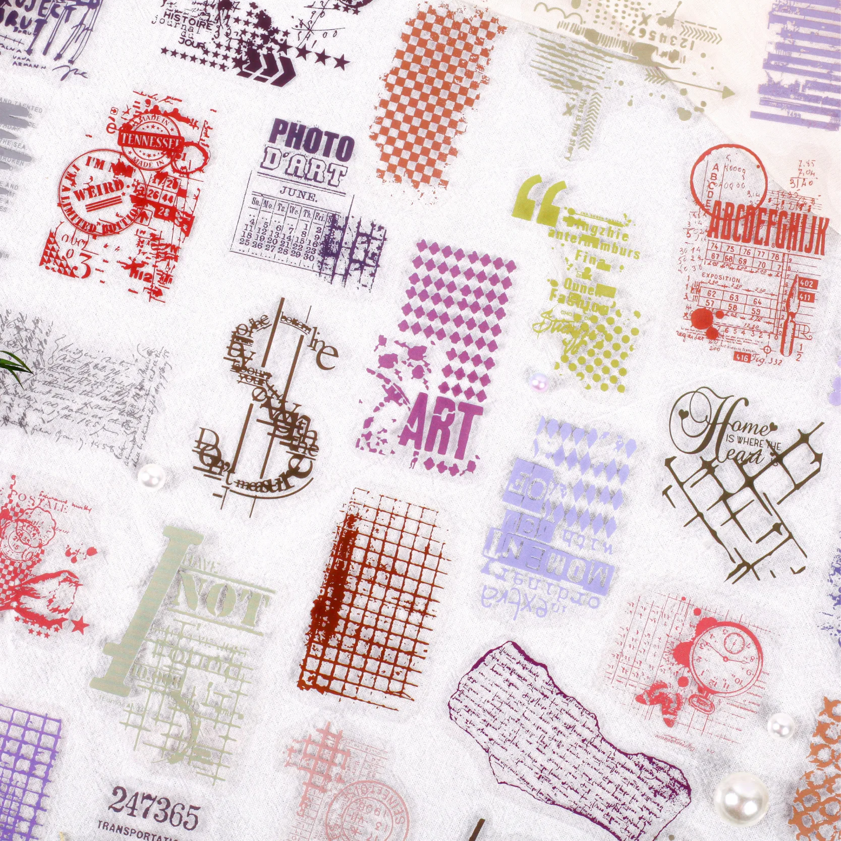15 Stück/Packung Manuskriptbuch-Serie Aufkleber Zahlen Buchstaben Ästhetische Deko-Sticker für Scrapbooking Journal DIY Basteln