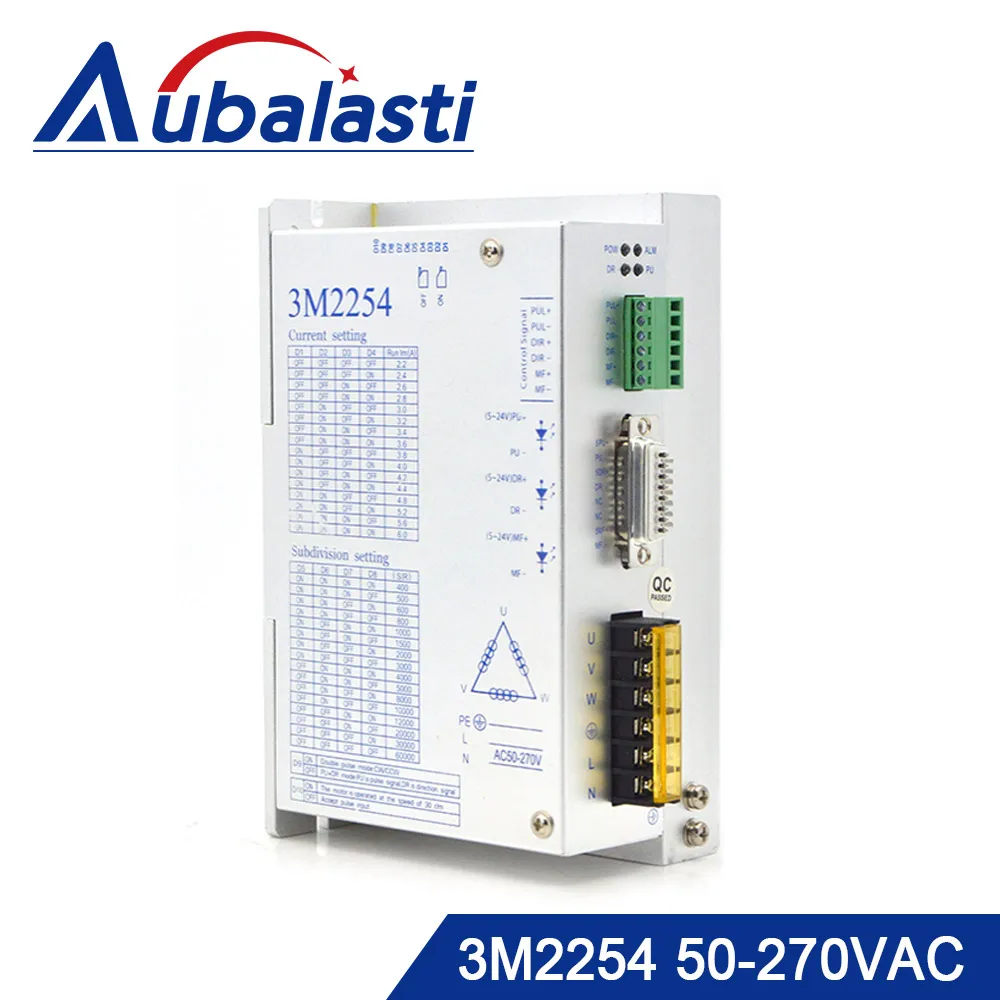 

Aubalasti 3Phase Stepper Motor Driver 3M2254 Input Voltage 50-270VAC Match With 86 110 Serial Stepper Motor for CNC Engraving