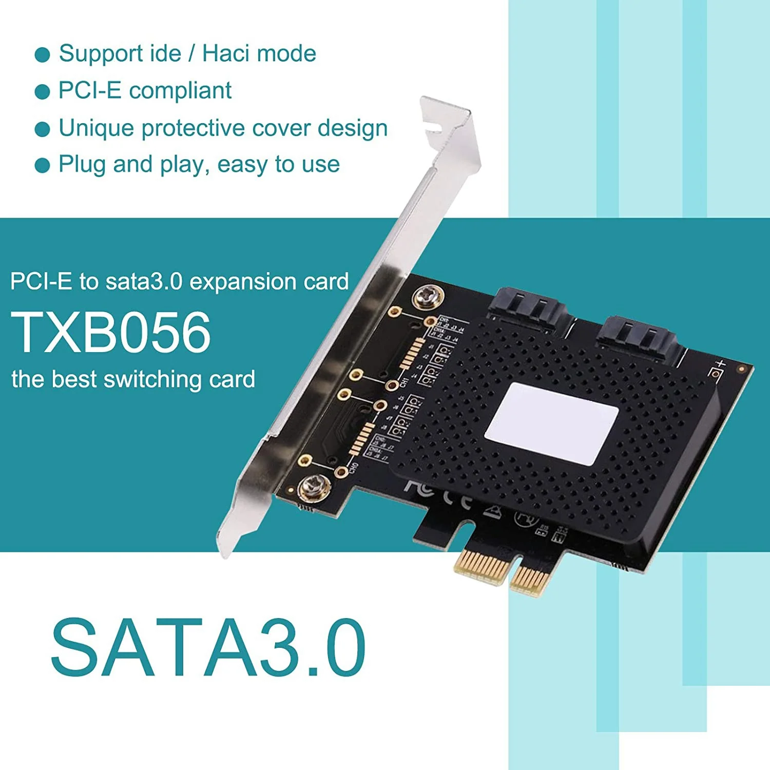 

EF-2Pcs Express To SATA3.0 2-портовый адаптер карты контроллера SATA III, адаптер карты PCIE Pci-E к SATA Pcie IDE