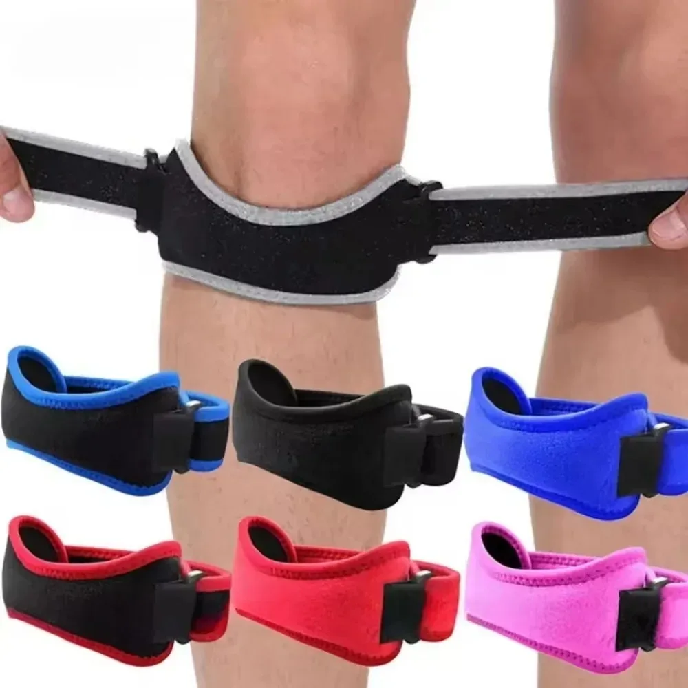 1 Unidade de Suporte Ajustável para Tendão Patelar do Joelho com Absorção de Choque e Compressão para Basquete