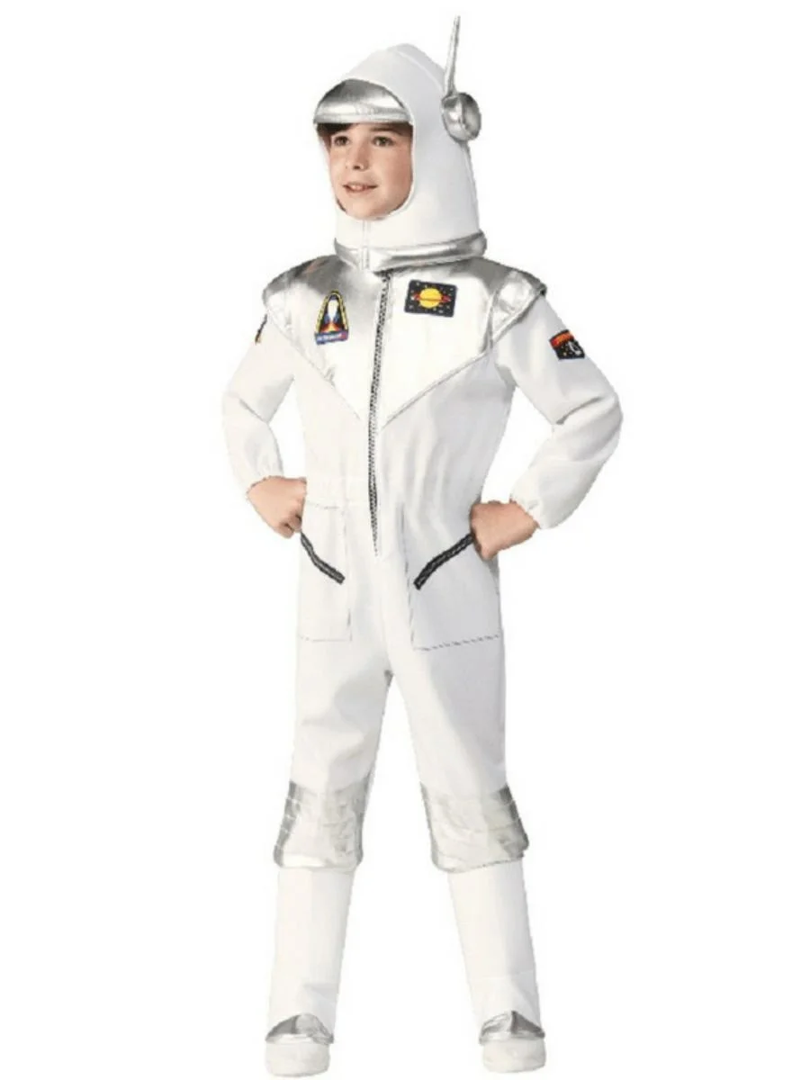 Nowy strój kosmonauty dla dzieci, kostium na występ w przedszkolu, przebranie na Halloween, materiał poliestrowy, na lato