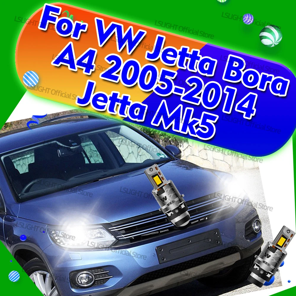 

2x 6000K White D2 LED Headlights 30000LM D2S D2R Car Lamp Bulb For VW Jetta Bora A4 2005-2014 Jetta Mk5 2005-2010 2009 2008 2006