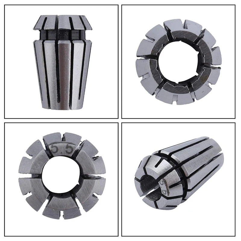 ER11 ER16 ER20 ชุด ER Spring Collet Chuck 1 มม.-13 มม.ความแม่นยํายืดหยุ่น ER Clamp สําหรับ CNC Milling เครื่องมือแกะสลักเครื่องกลึง