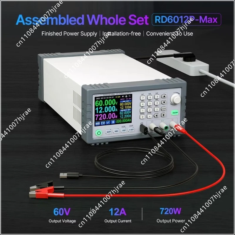 6012P-Max 5 Digit Assembled AC-DC Bench Power Supply 60V 12A 720W Adjustable Stabilizer For Laptop Phone Repair Testing
