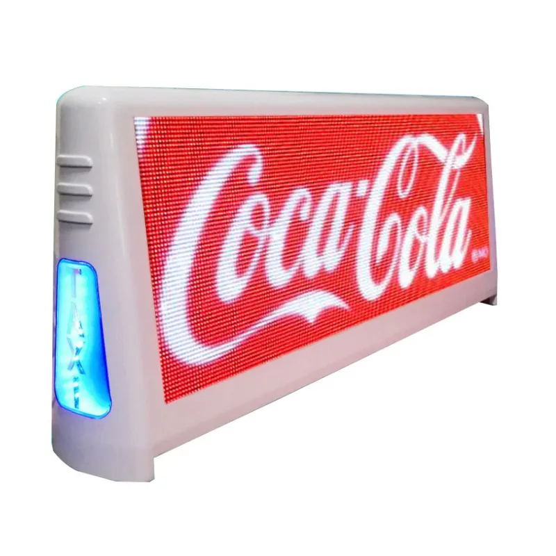 Roof display P 2.54 G car electronic screen GPS positioning