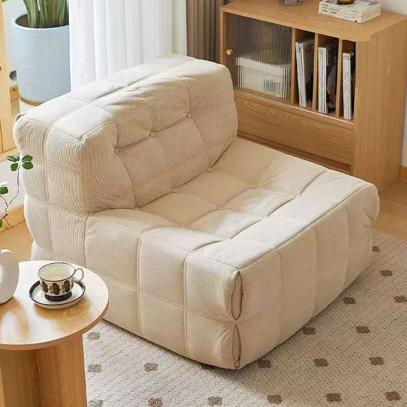 Moderno, minimalista, waffle, divano pigro, poltrona lounge