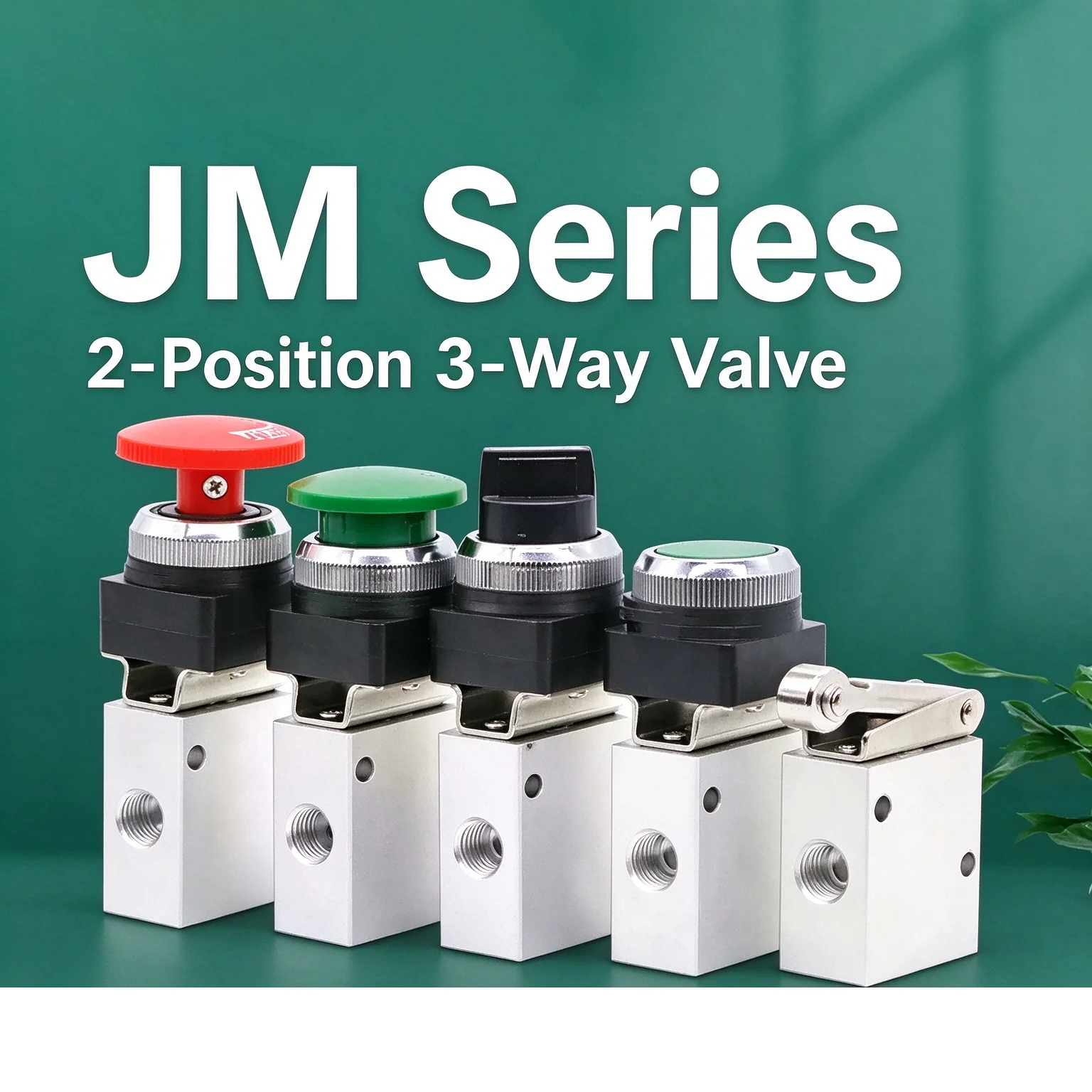 JM Pneumatic Two-Position Three-Way  Manual Pneumatic Valve Switch Control Valves JM-05 JM-06 JM-06A JM-07 Mechanical Valves