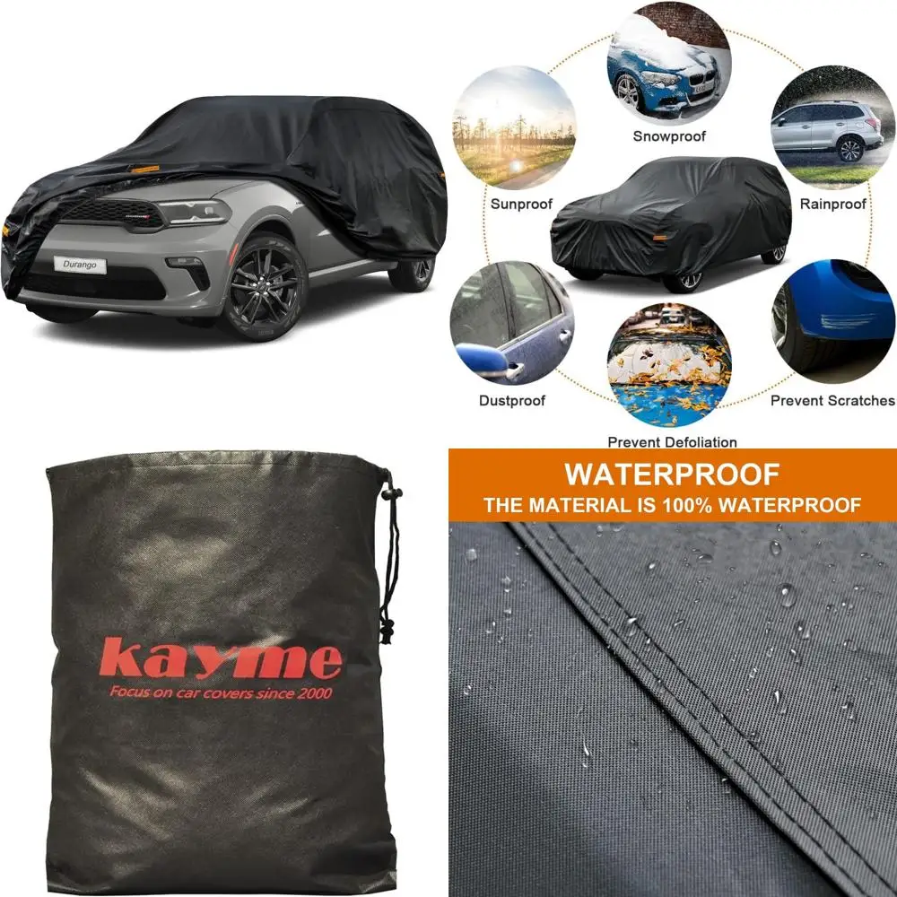 

Customizable Waterproof SUV Car Cover for Dodge Durango 2004-2025, All-Weather Protection, Outdoor Full Vehicle Cover