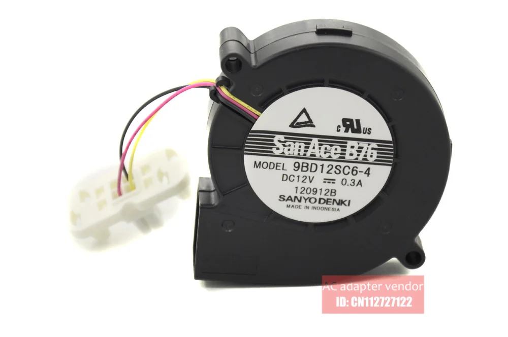 new  FOR Sanyo SAN ACE 7020 DC12V 0.3A 9BD12SC6-6 7cm Blower turbo cooling fan