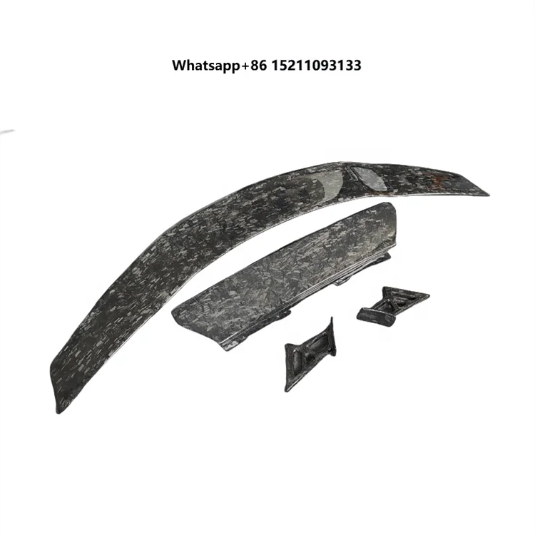 

M Style Double Deck Forged Carbon Fiber Rear Spoiler Wing for LAMBO Huracan LP610 LP580 EVO 2014-2019 Car Parts