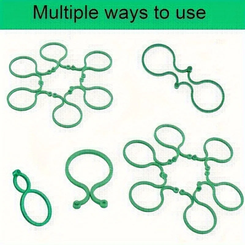 25pcs Plant Support Clips For Plant Climbing Rods Cage Supports Adjustable Tomato Vine Trellis Holders Gardening Accessories