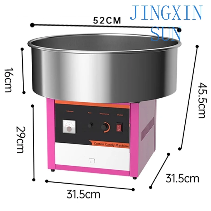 Electric Cotton Candy Machine Commercial-Grade Fully Automatic Artistic Pull-Style Cotton Candy Maker for Street Vendors