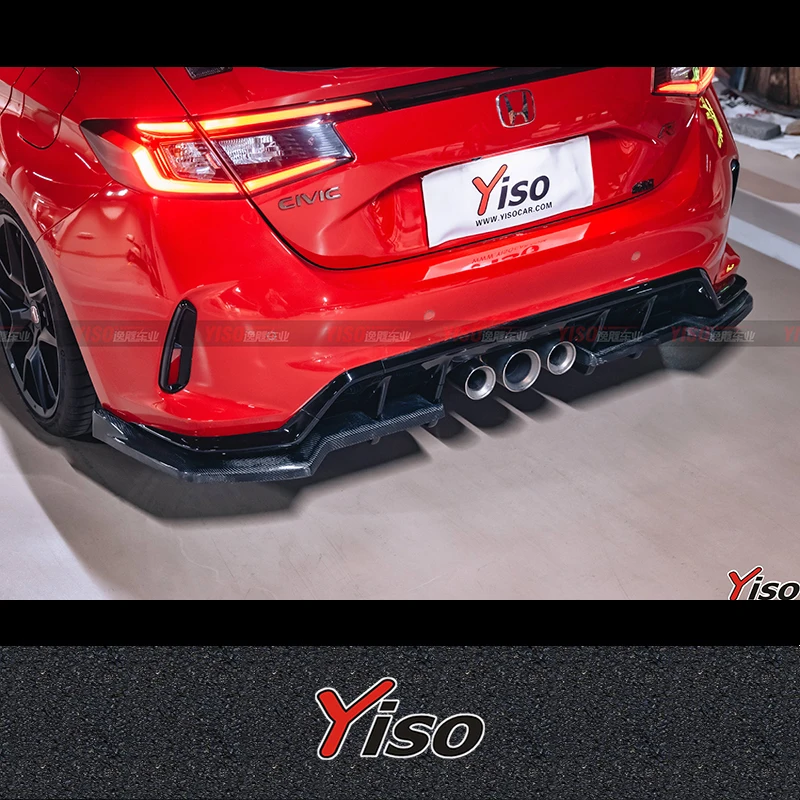 For HONDA TypeR FL5 MAXTON rear lip rear CARBON FIBER turbulence Tail lip tail turbulencev