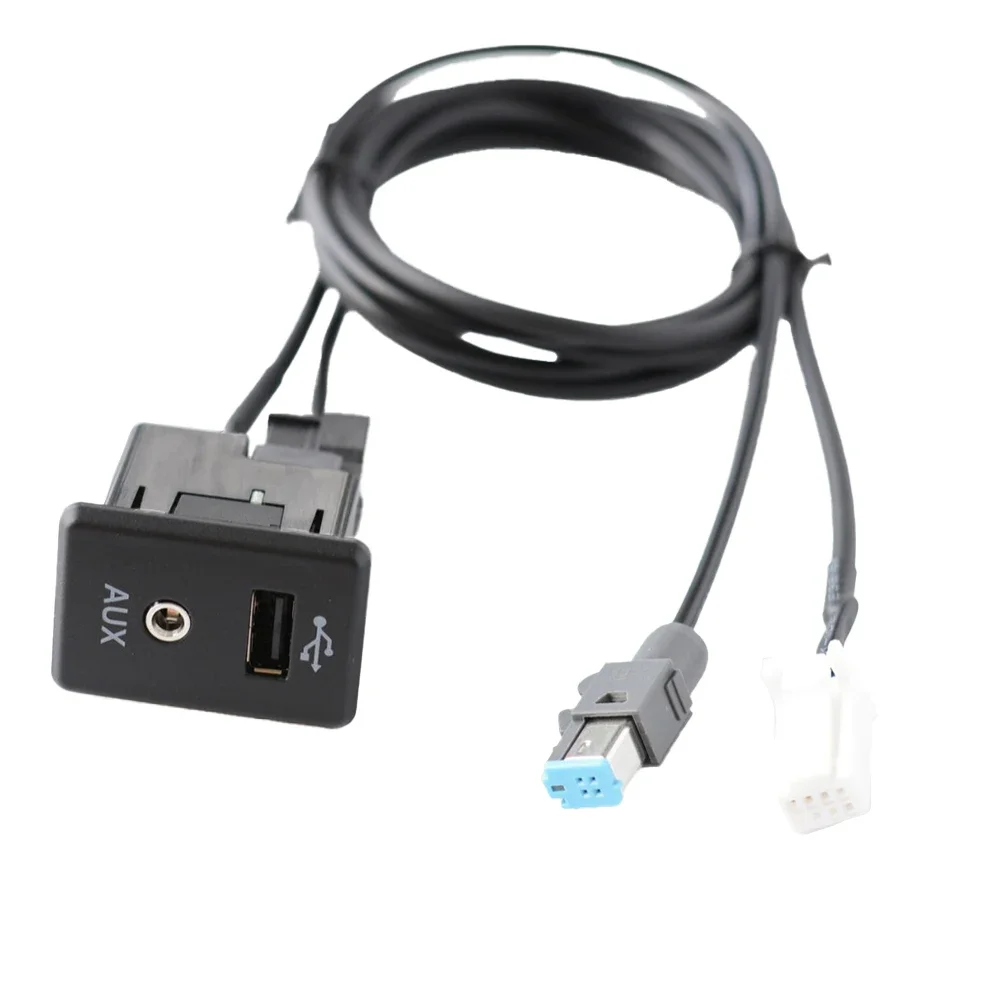 280234BA0B Car AUX Adapter for Nissan 2013 2019 with 8Pin & 4Pin Cable Direct Installation for Enhanced Audio Experience