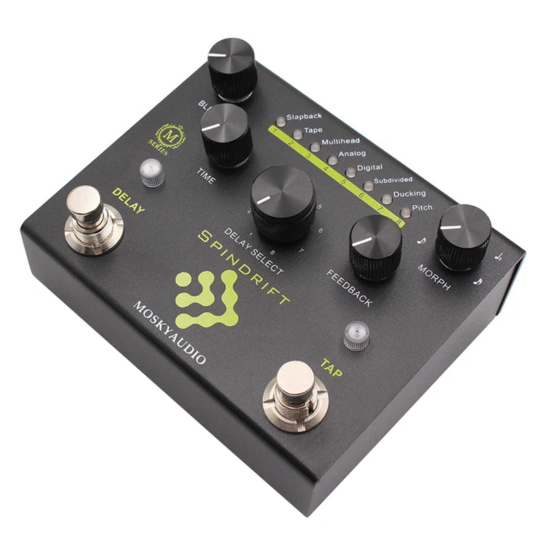 MOSKYAUDIO SPINDRIT Guitar Bass Effects Pedal Delay With TAP Function Guitar Bass Effects Processor Parts